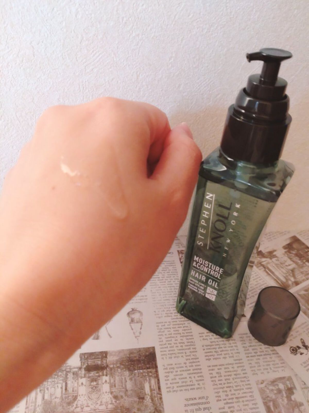 モイスチュアコントロール ヘアオイル Ｗ/スティーブンノル ニューヨーク/ヘアオイルを使ったクチコミ（3枚目）