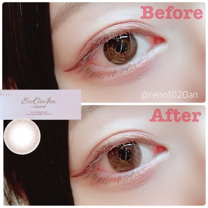 エバーカラーワンデー ナチュラル/エバーカラー/ワンデー(1DAY)カラコンを使ったクチコミ(3枚目)