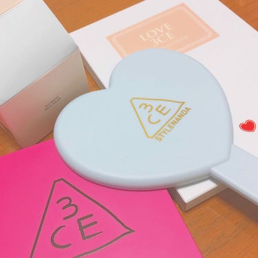 LOVE 3CE heart hand mirror/3CE/その他化粧小物を使ったクチコミ（1枚目）