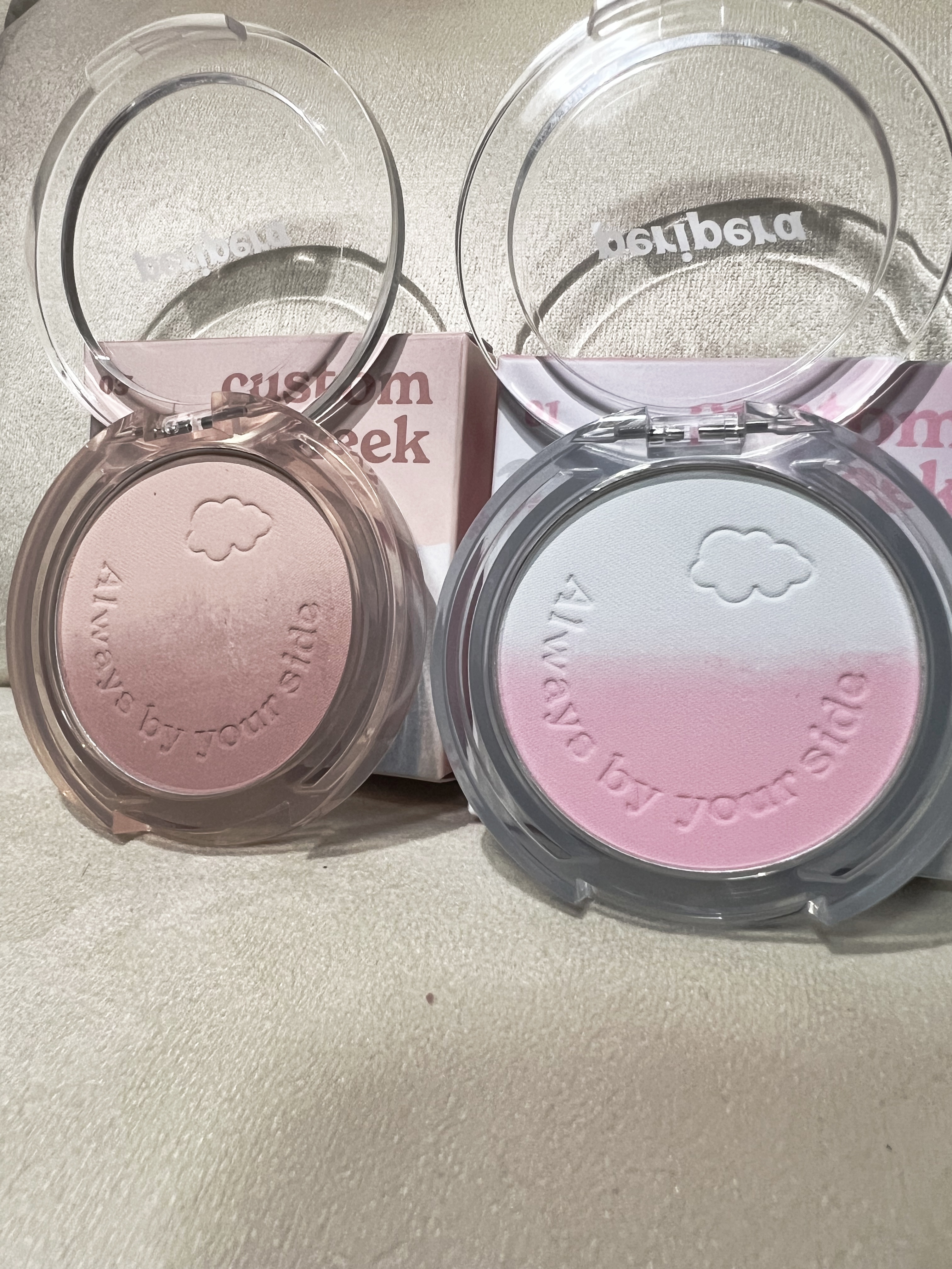 ピュア ブラッシュド カスタム チーク 01 CANDY PINK/PERIPERA/パウダーチークを使ったクチコミ（1枚目）