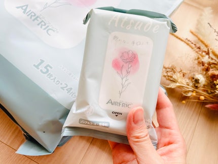 Atsude 乾かない手口ふき/AIRFRIC/ボディシートを使ったクチコミ(5枚目)