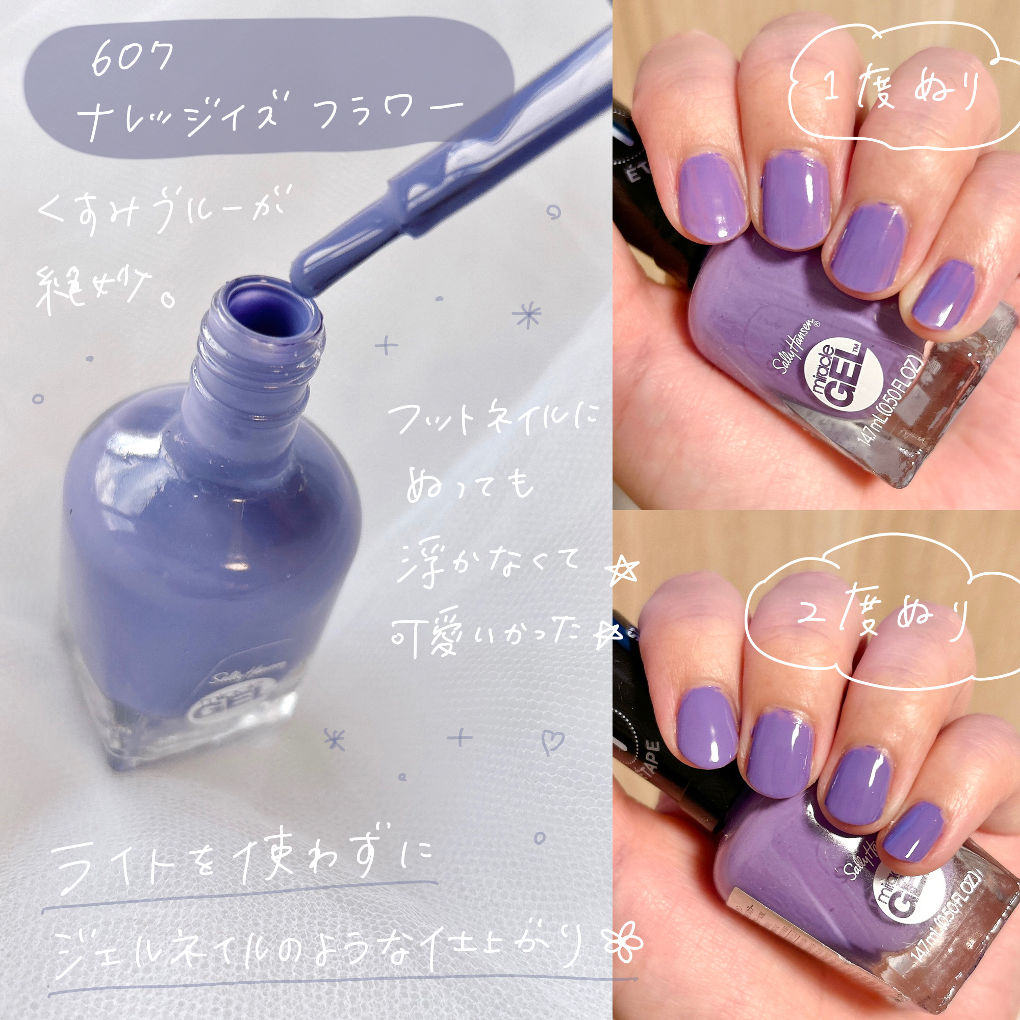 ジェルフィニッシュ ネイルカラー 764 カクタスメイクスパーフェクト/サリーハンセン/マニキュアを使ったクチコミ（3枚目）