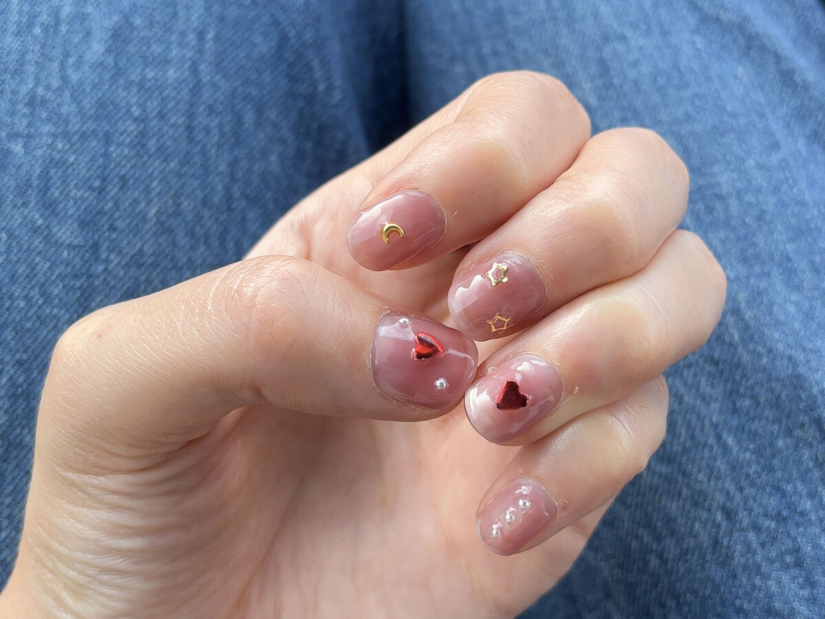 ジェルネイル（ライト対応）/セリア/ジェルネイルを使ったクチコミ（1枚目）