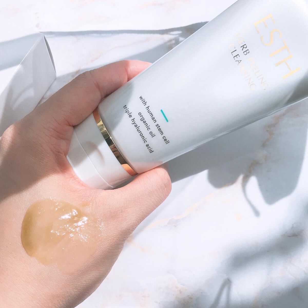 ハーブピーリングクレンジング/ESTH/クレンジングジェルを使ったクチコミ(4枚目)