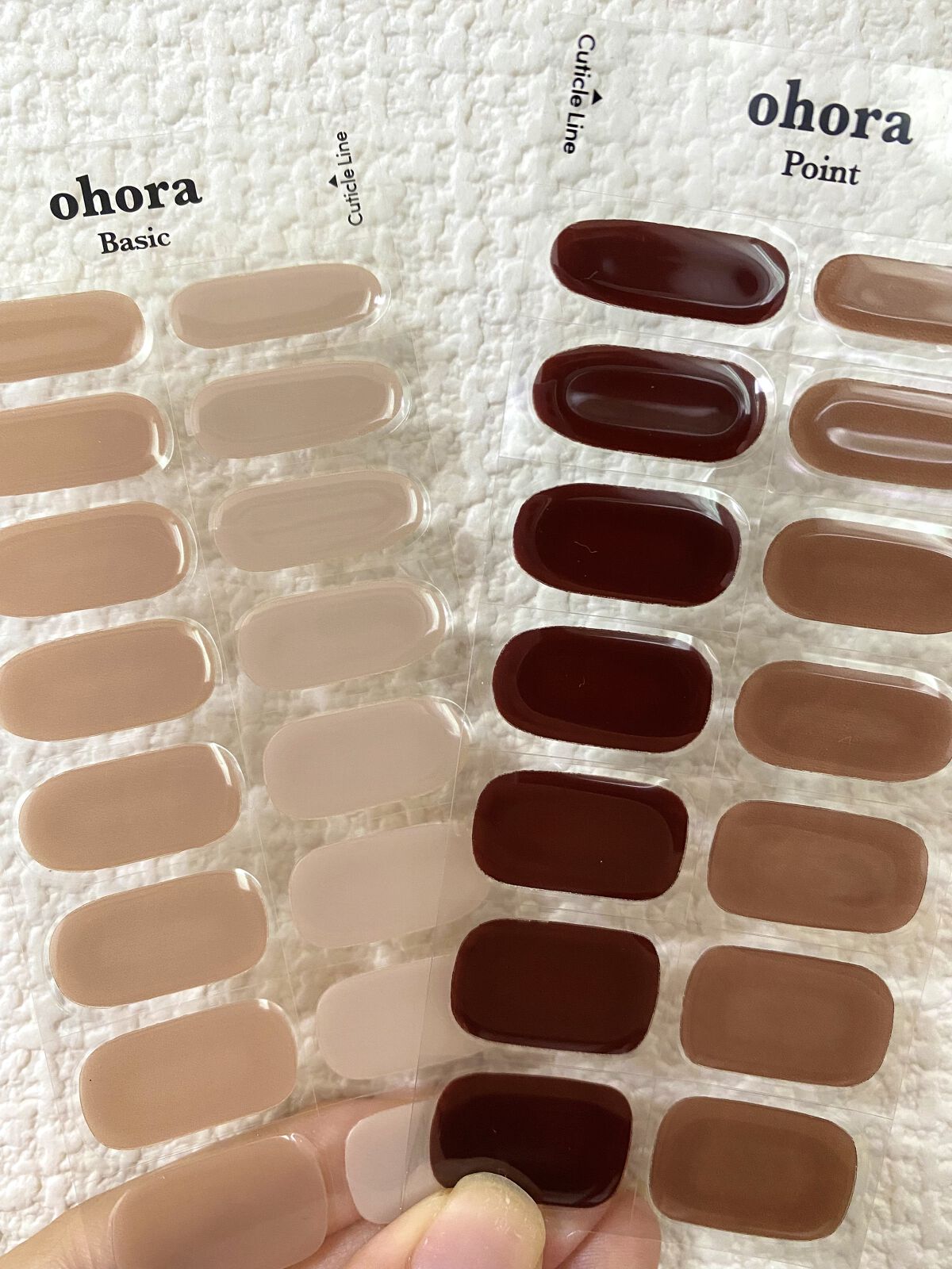 セミキュアジェルネイル（ハンド） ND-312 N Roasting (Cafe Collection)/ohora/ネイルシールを使ったクチコミ（3枚目）