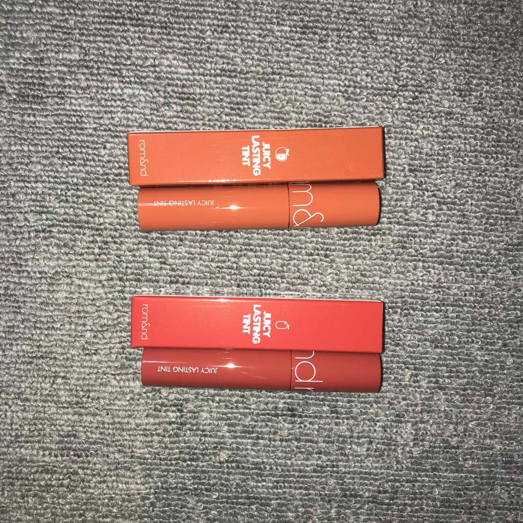 ジューシーラスティングティント/rom&nd/リップティントを使ったクチコミ（1枚目）