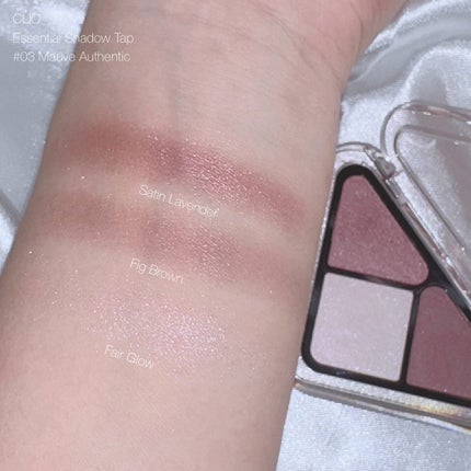 エッセンシャル シャドウ タップ 03 モーブオーセンティック(MAUVE AUTHENTIC)/CLIO/アイシャドウパレットを使ったクチコミ(2枚目)