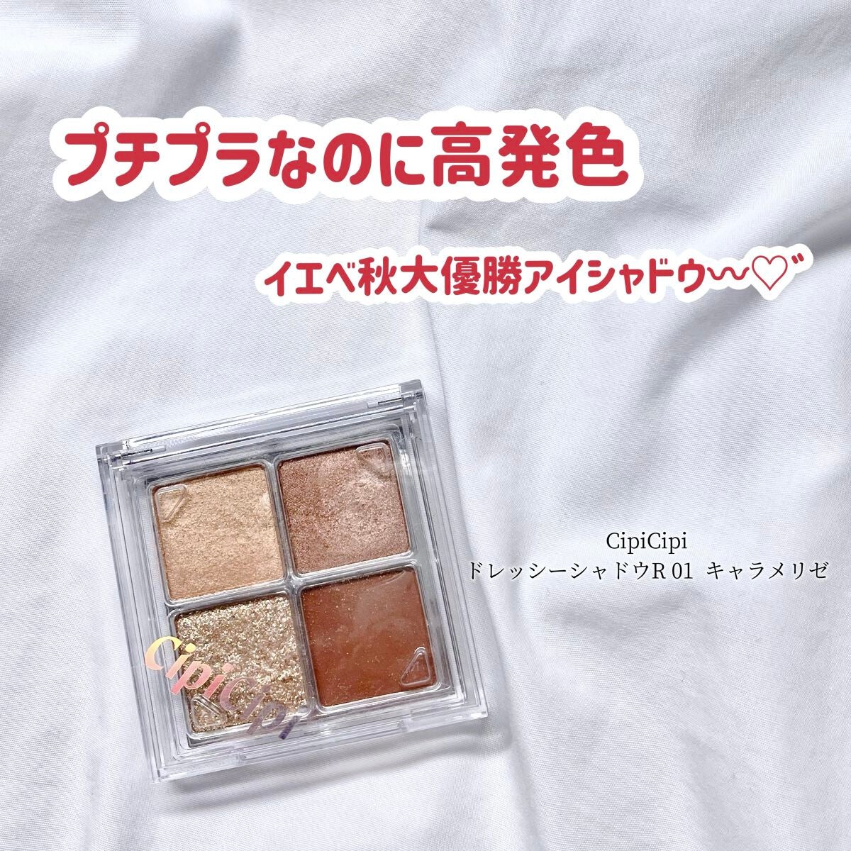 ドレッシーシャドウR/CipiCipi/アイシャドウパレットを使ったクチコミ(1枚目)