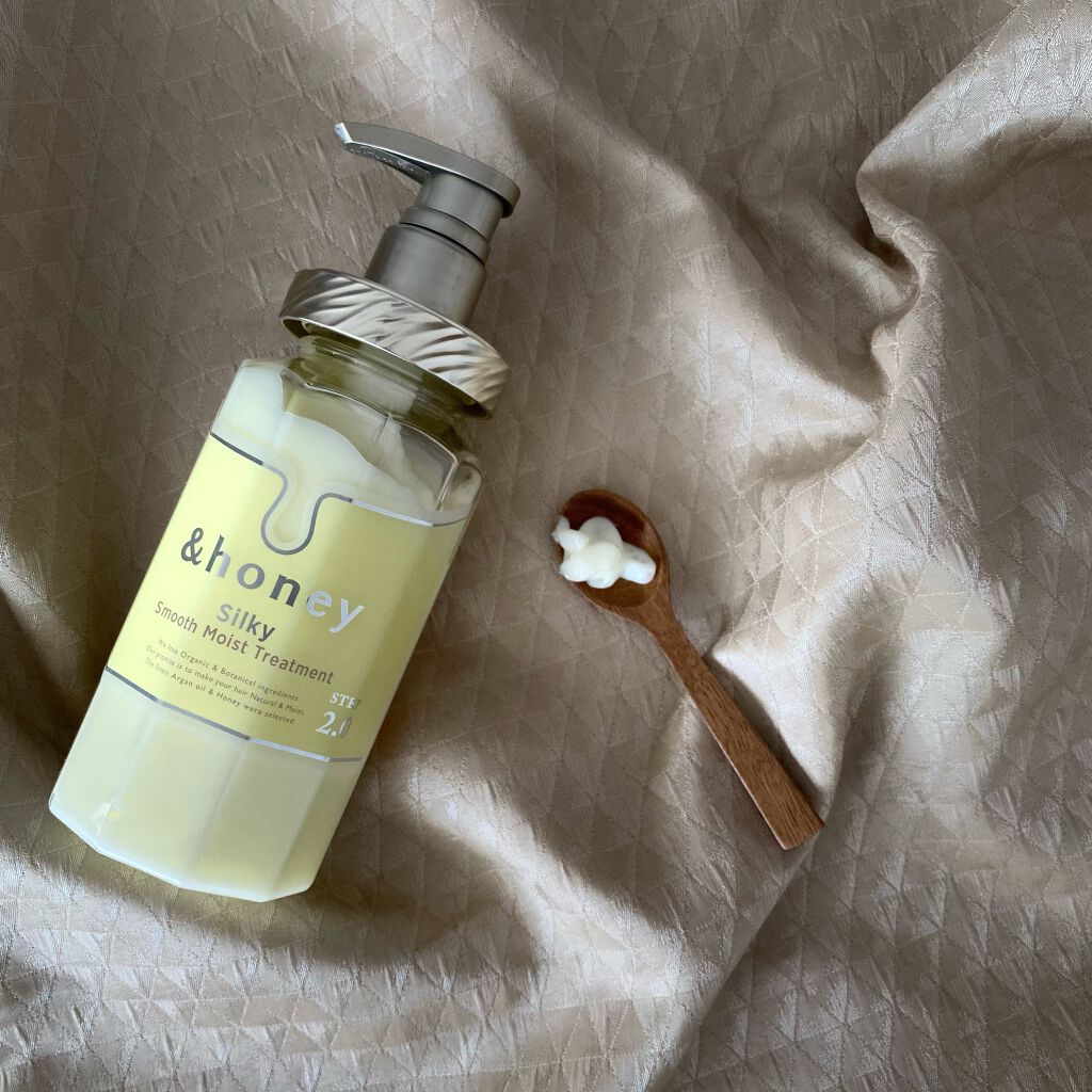 シルキー スムースモイスチャー シャンプー 1.0/ヘアトリートメント 2.0/&honey/市販シャンプーを使ったクチコミ(3枚目)