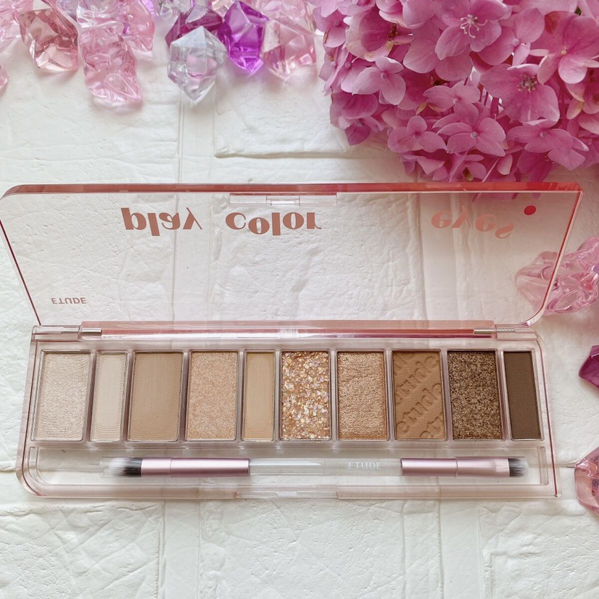 プレイカラー アイシャドウ/ETUDE/アイシャドウパレットを使ったクチコミ（2枚目）