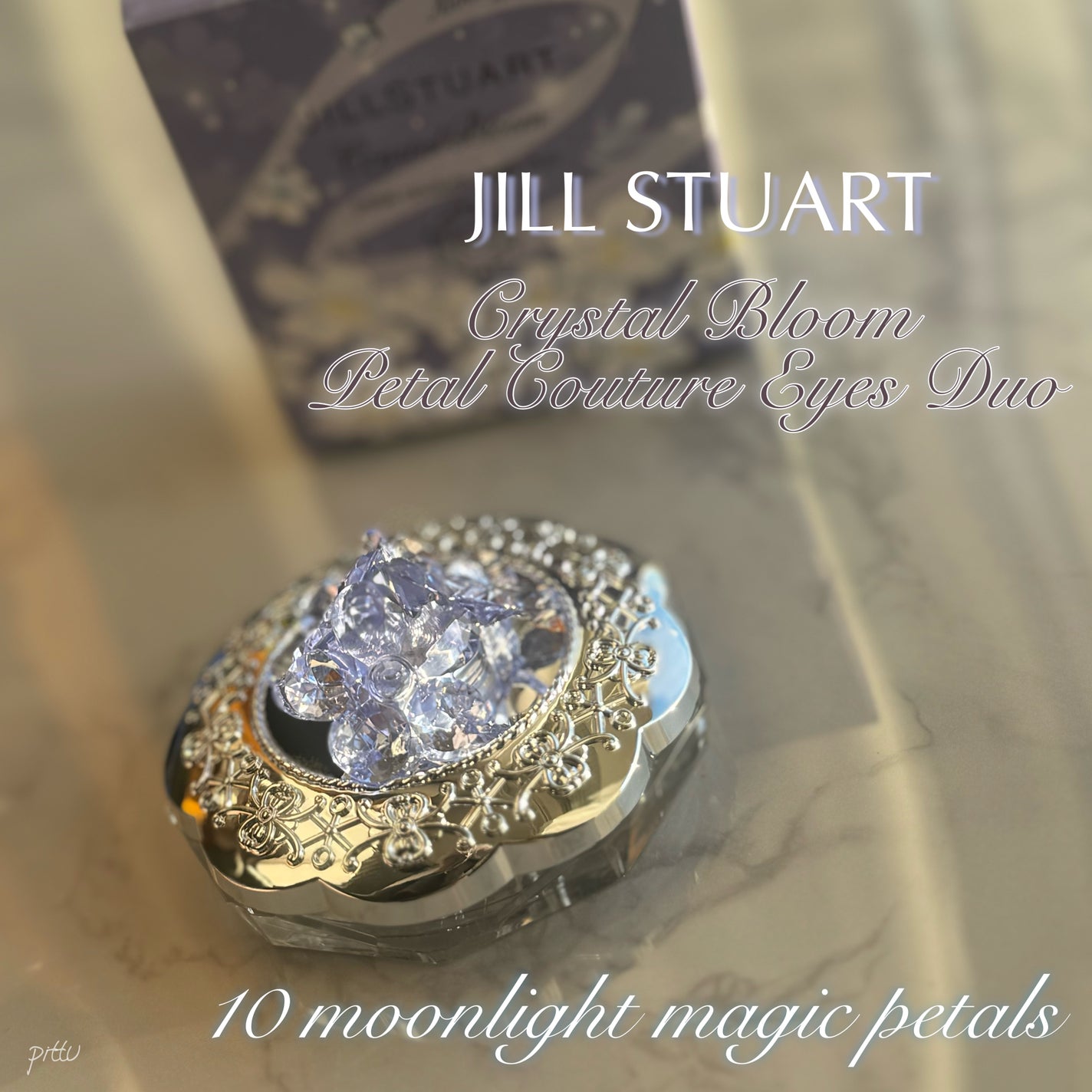 ジルスチュアート クリスタルブルーム ペタルクチュールアイズ デュオ/JILL STUART/アイシャドウパレットを使ったクチコミ(1枚目)