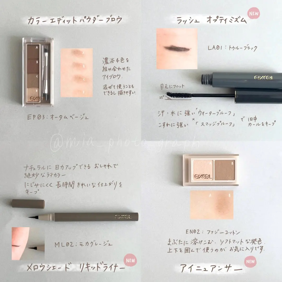 アイニュアンサー/excel/アイシャドウパレットを使ったクチコミ（2枚目）