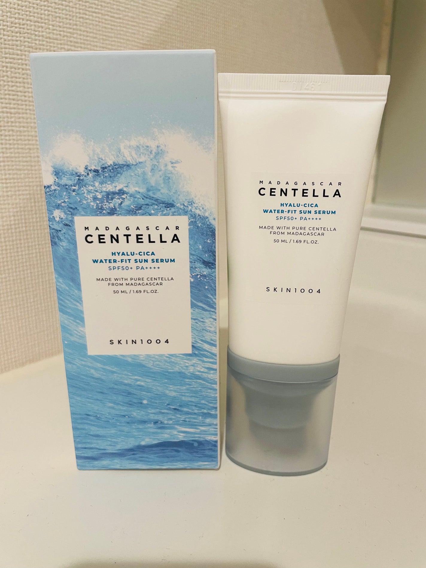 ヒアルーシカ ウォーターフィット サンセラム/SKIN1004/日焼け止めローションを使ったクチコミ(1枚目)