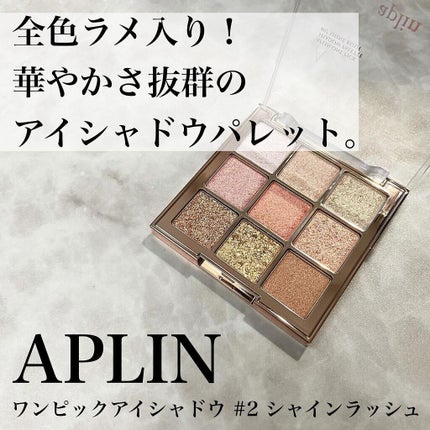 ワンピックアイシャドウパレット/APLIN/アイシャドウパレットを使ったクチコミ(1枚目)
