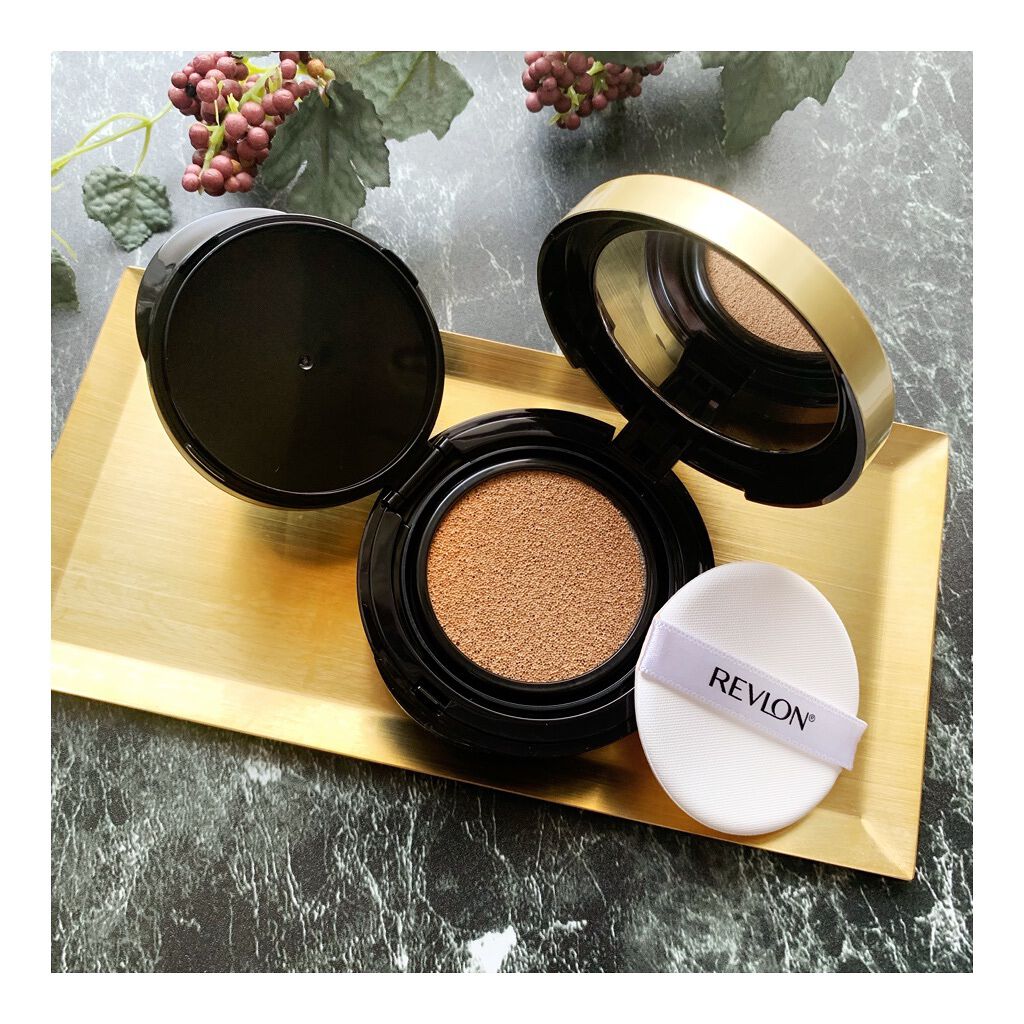 カラーステイ クッション ロングウェア ファンデーション/REVLON/クッションファンデーションを使ったクチコミ(1枚目)