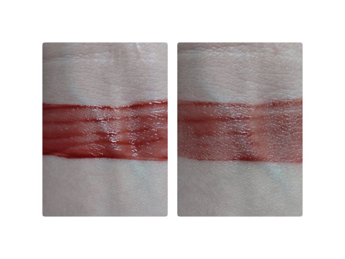 グロウラッピングティント 04 マーズバーガンディ/LIPGUARDIAN/リップティントを使ったクチコミ（2枚目）