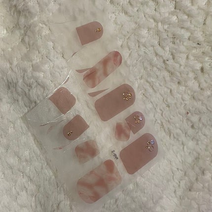 ネイルシール/Qoo10/ネイルシールを使ったクチコミ(1枚目)