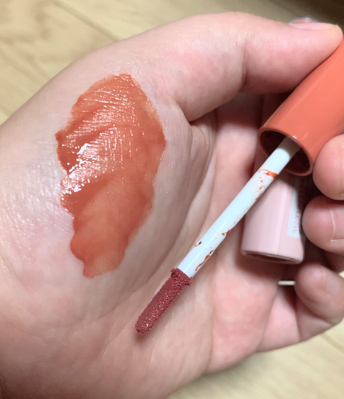 ウォータリーティントリップ マット/CEZANNE/リップティントを使ったクチコミ(2枚目)