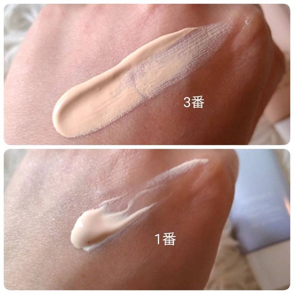 3番 ノーファンデ陶器肌トーンアップクリーム/numbuzin/化粧下地を使ったクチコミ（2枚目）