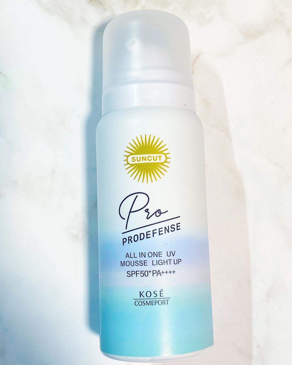 プロディフェンス オールインワンUV ムース(ライトアップ)/サンカット®/日焼け止めクリームを使ったクチコミ(1枚目)