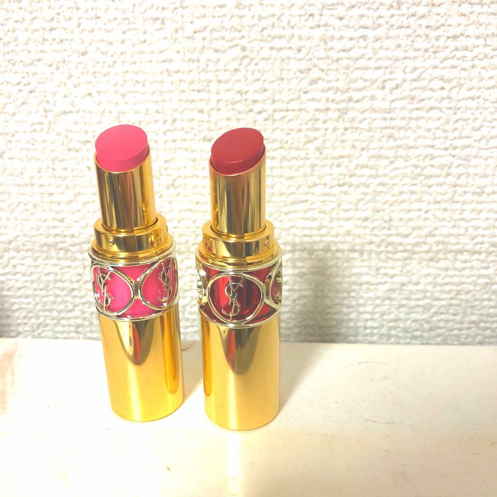 ルージュ ヴォリュプテ シャイン/YVES SAINT LAURENT BEAUTE/口紅を使ったクチコミ(2枚目)