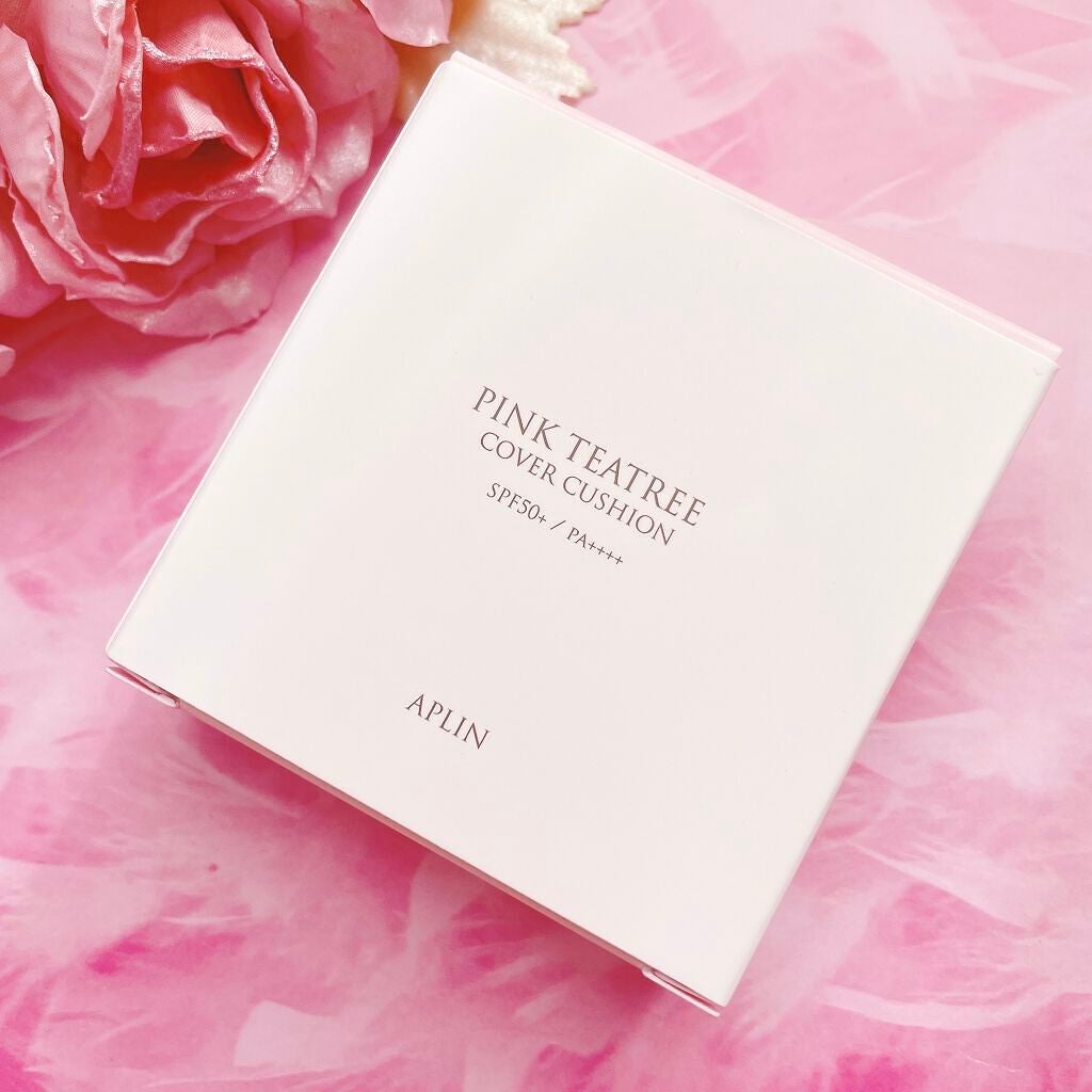 ピンクティーツリーカバークッション/APLIN/クッションファンデーションを使ったクチコミ(3枚目)