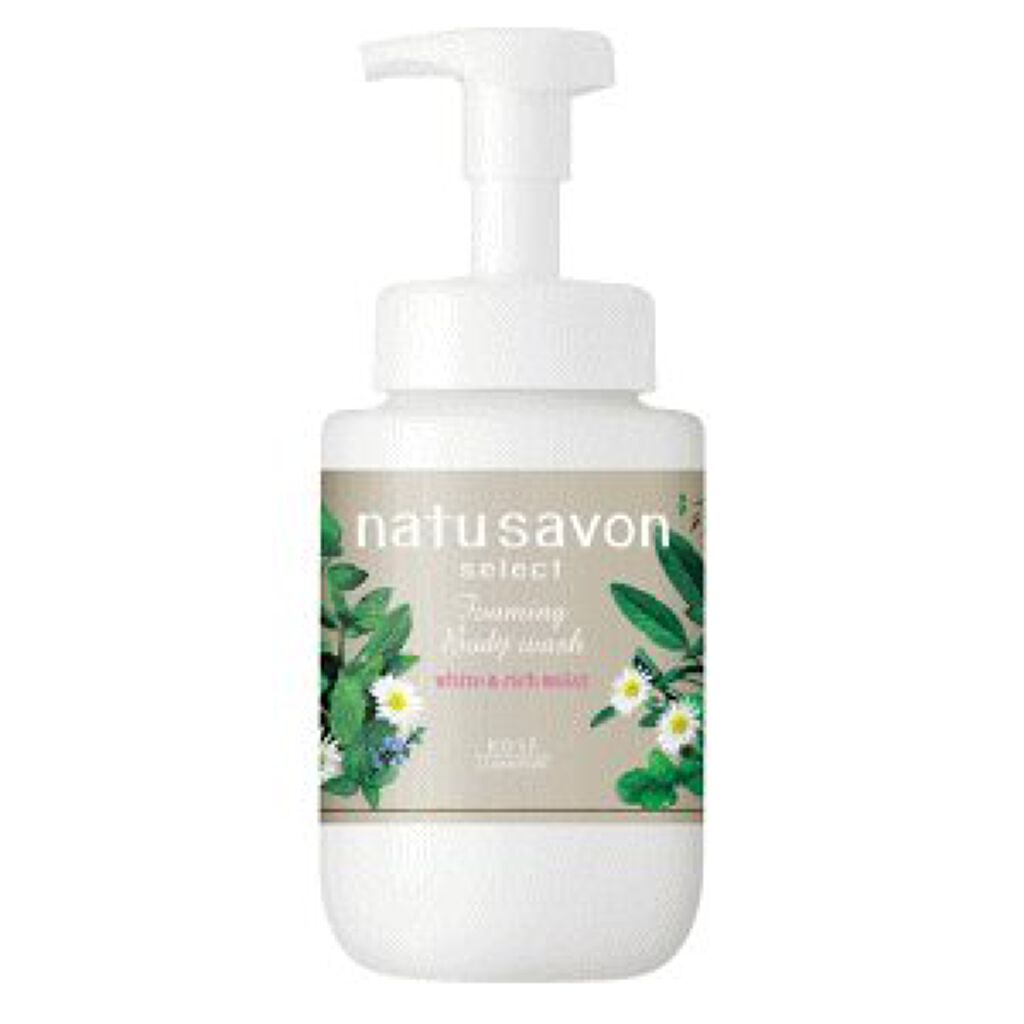 ホワイト 泡ボディウォッシュ リッチモイスト natu savon select