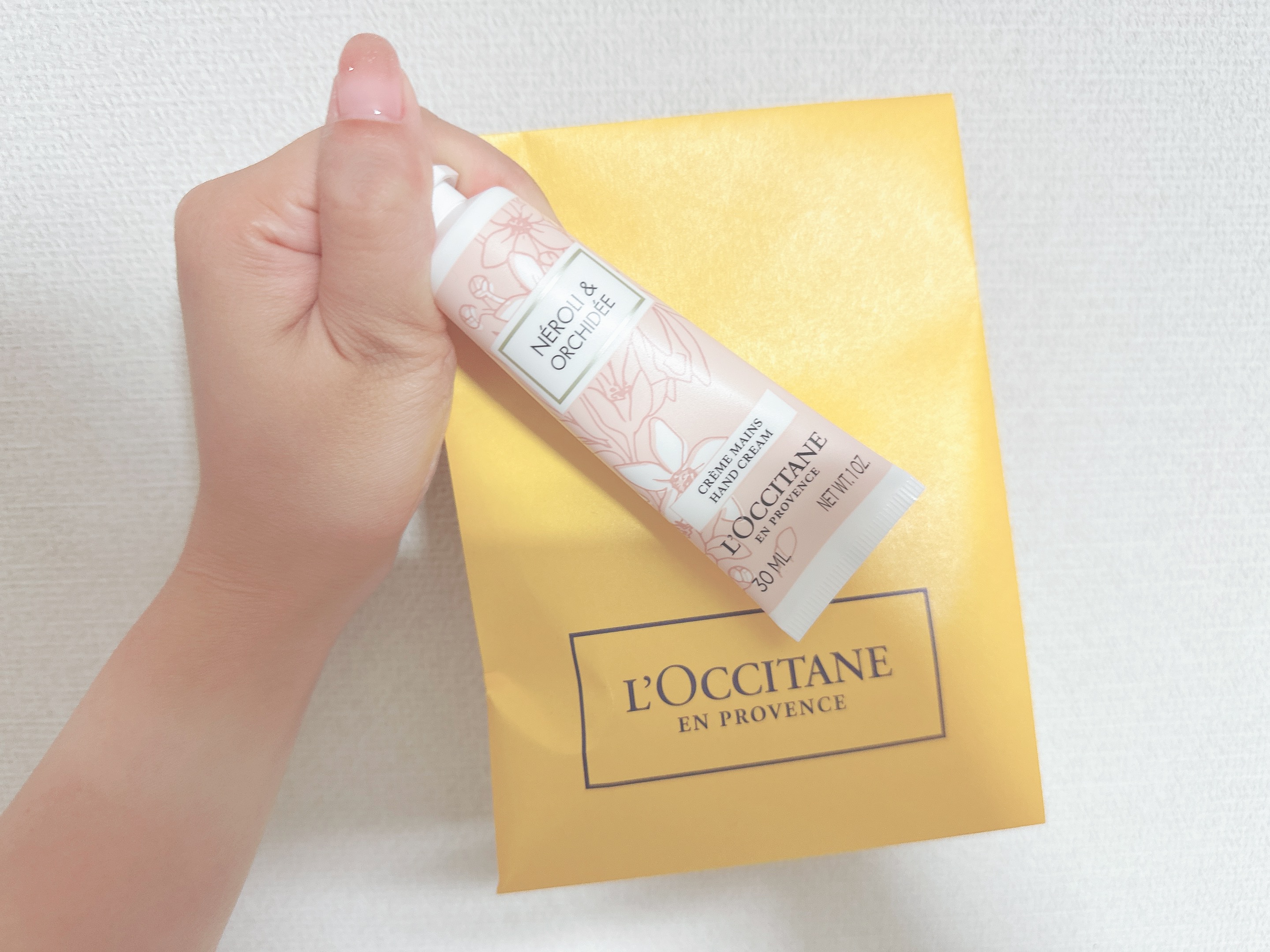オーキデ プレミアムハンドクリーム 30ml/L'OCCITANE/ハンドクリームを使ったクチコミ（1枚目）