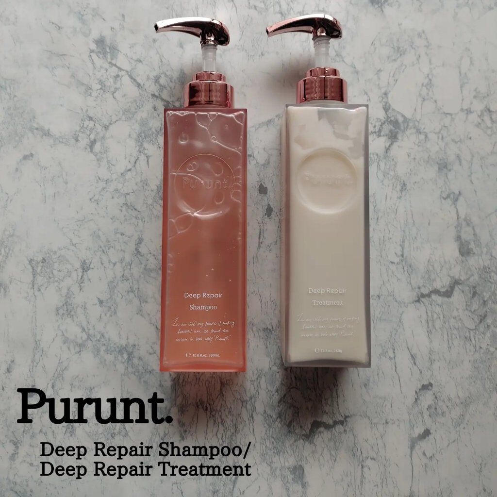 プルント ディープリペア美容液シャンプー／トリートメント/Purunt./市販シャンプーを使ったクチコミ（1枚目）