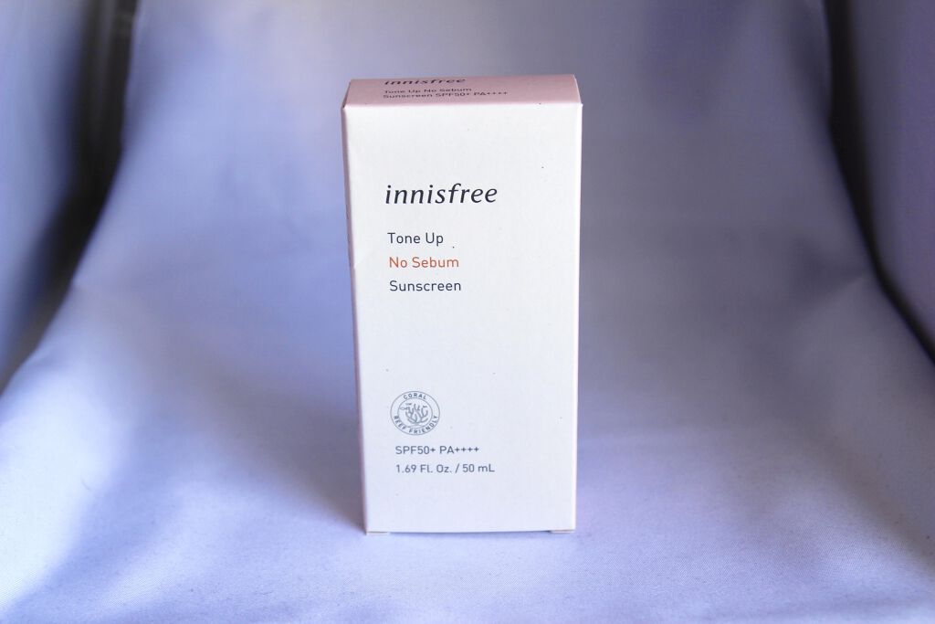 トーンアップ ノーセバム サンスクリーン SPF50+ PA++++/innisfree/日焼け止めクリームを使ったクチコミ（2枚目）