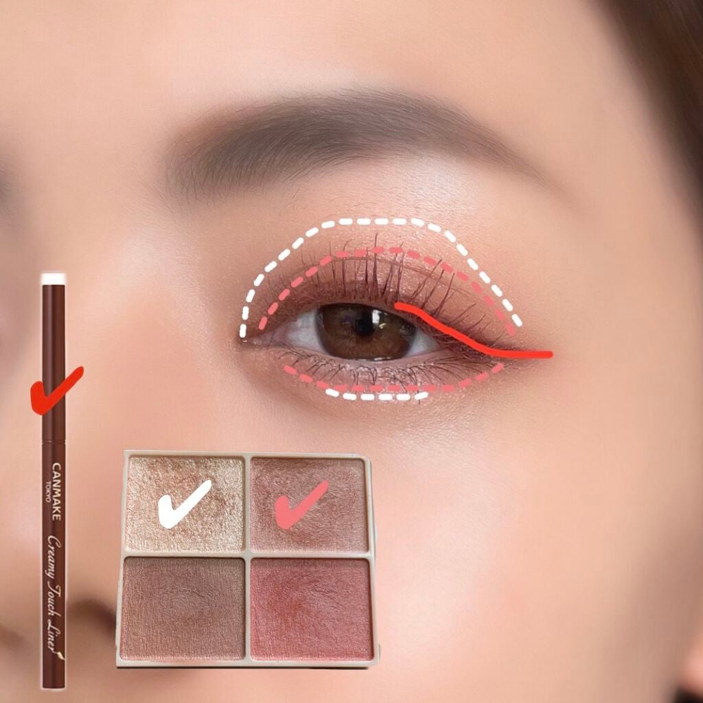 クリーミータッチライナー/キャンメイク/ジェルアイライナーを使ったクチコミ(5枚目)