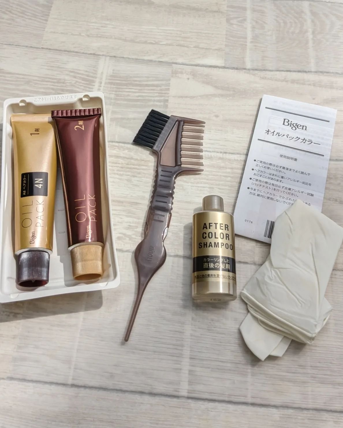 オイルパックカラー 4NB/ビゲン/ヘアカラーを使ったクチコミ（2枚目）