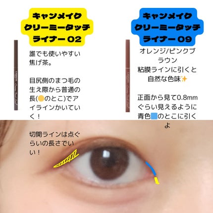 クリーミータッチライナー/キャンメイク/ジェルアイライナーを使ったクチコミ(4枚目)
