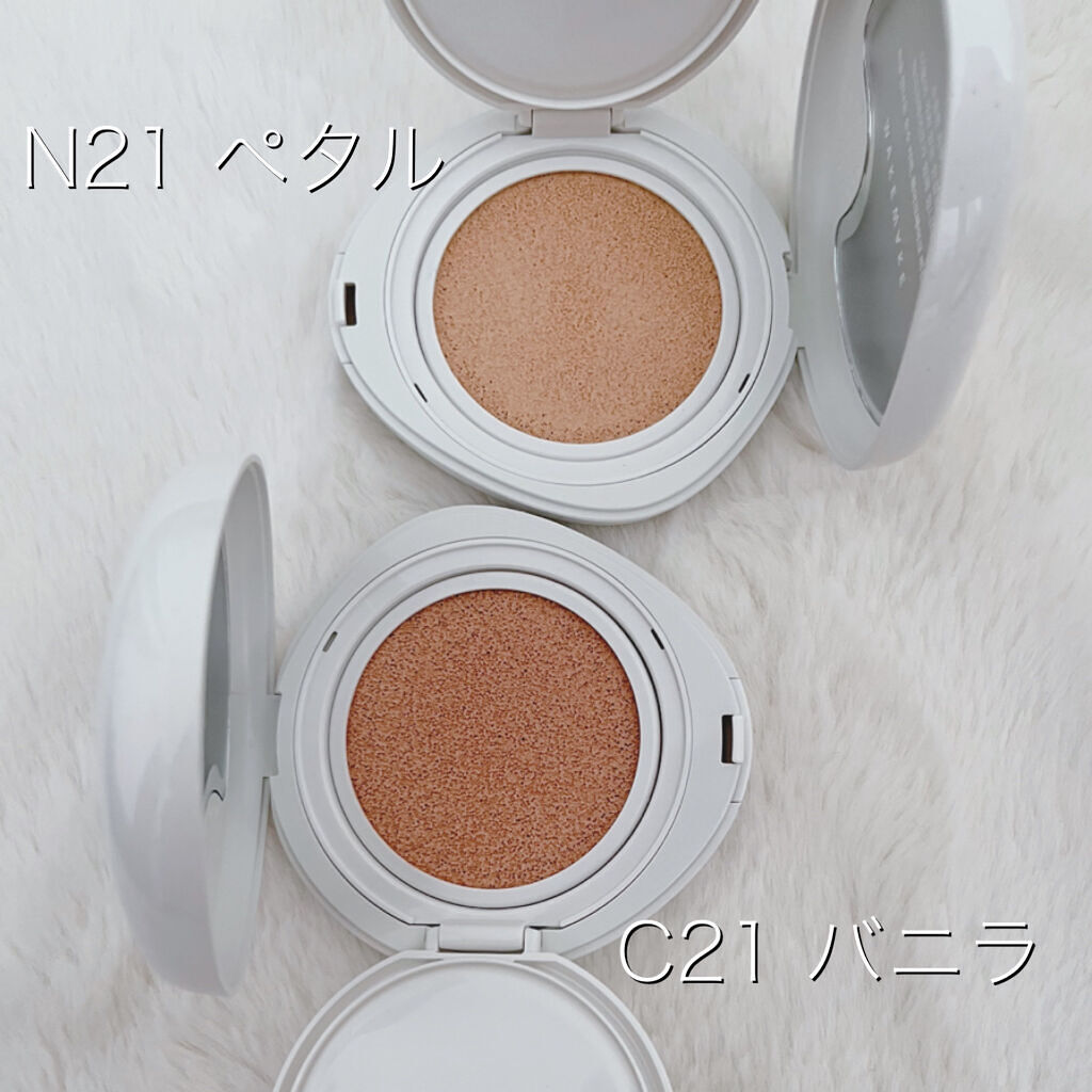 ビーガンクリーンピュアカバークッション/wakemake/クッションファンデーションを使ったクチコミ（2枚目）