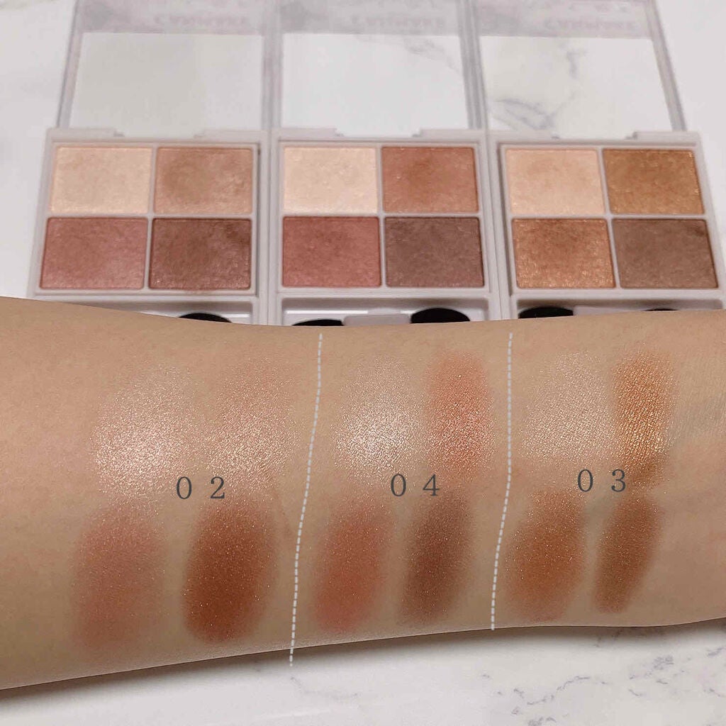 シルキースフレアイズ/キャンメイク/アイシャドウパレットを使ったクチコミ(2枚目)