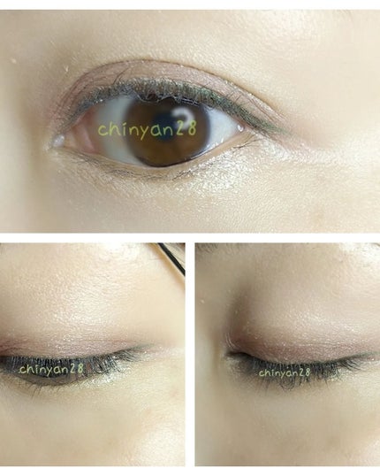 美容液カラーライナー 103 メタリックエメラルド/Borica/リキッドアイライナーを使ったクチコミ(3枚目)