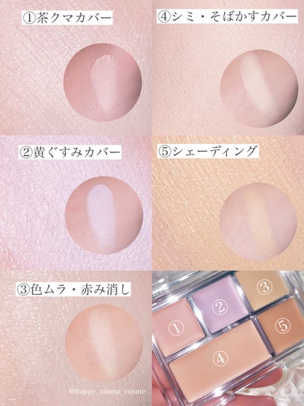 キル カバー ファンウェア コンシール パレット/CLIO/パレットコンシーラーを使ったクチコミ(3枚目)