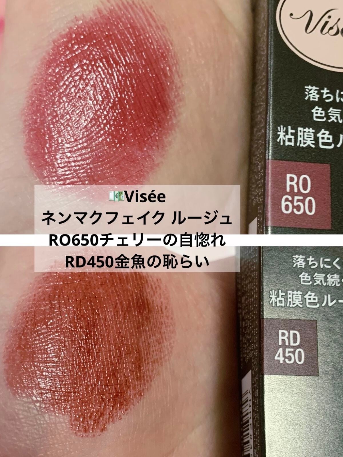 ネンマクフェイク ルージュ/Visée/口紅を使ったクチコミ(2枚目)