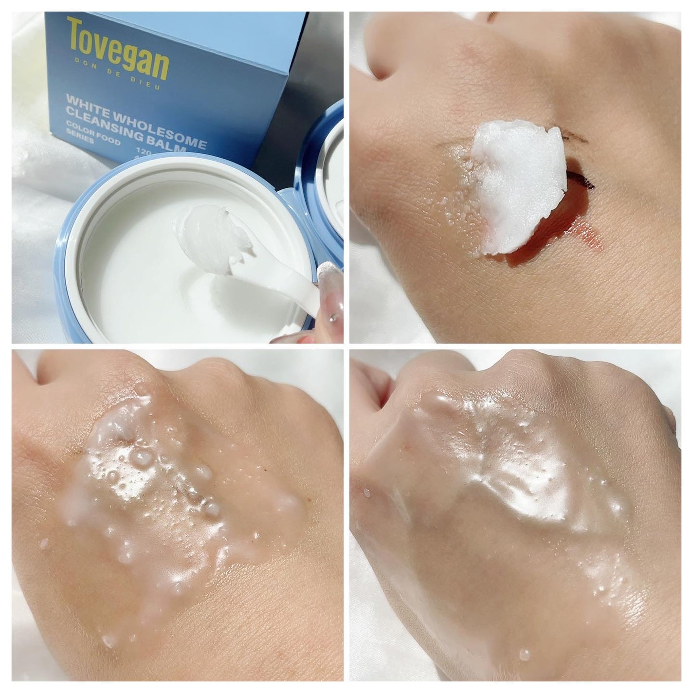 カラーフードシリーズホワイトホールサムクレンジングバーム/Tovegan/クレンジングバームを使ったクチコミ(2枚目)
