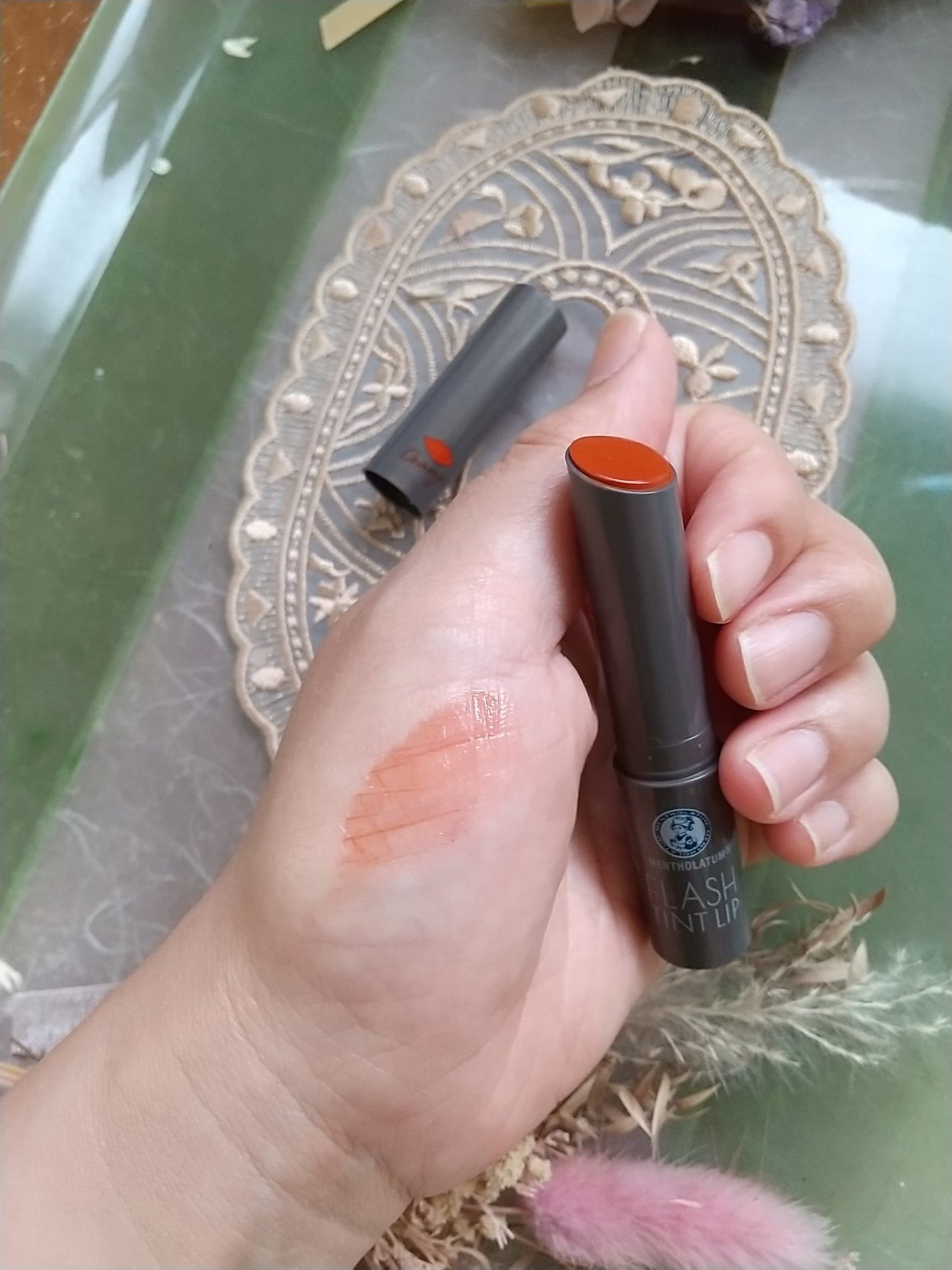 メンソレータム フラッシュティントリップ/メンソレータム/リップティントを使ったクチコミ(1枚目)