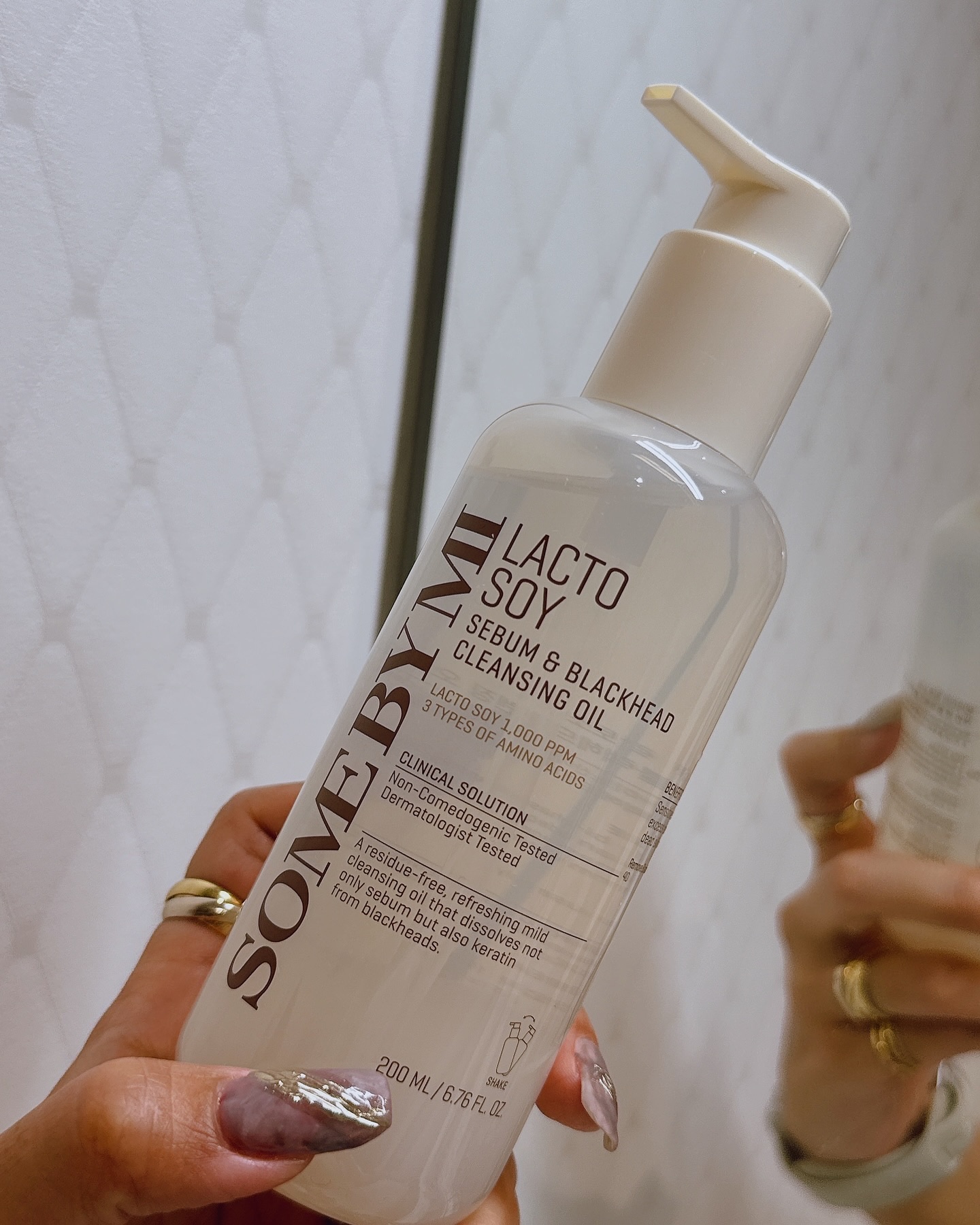 ラクトソイセバム＆ブラックヘッドクレンジングオイル/SOME BY MI/オイルクレンジングを使ったクチコミ（2枚目）