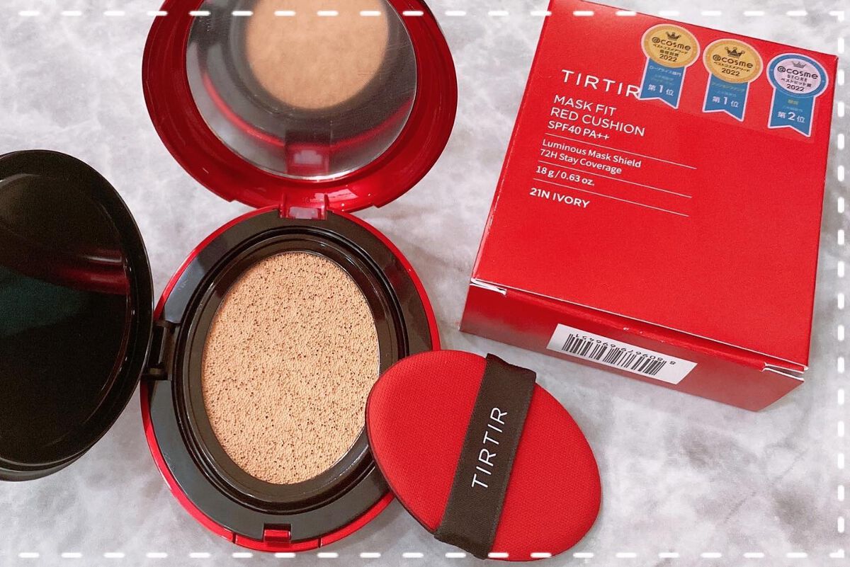 マスク フィット レッド クッション/TIRTIR(ティルティル)/クッションファンデーションを使ったクチコミ(3枚目)