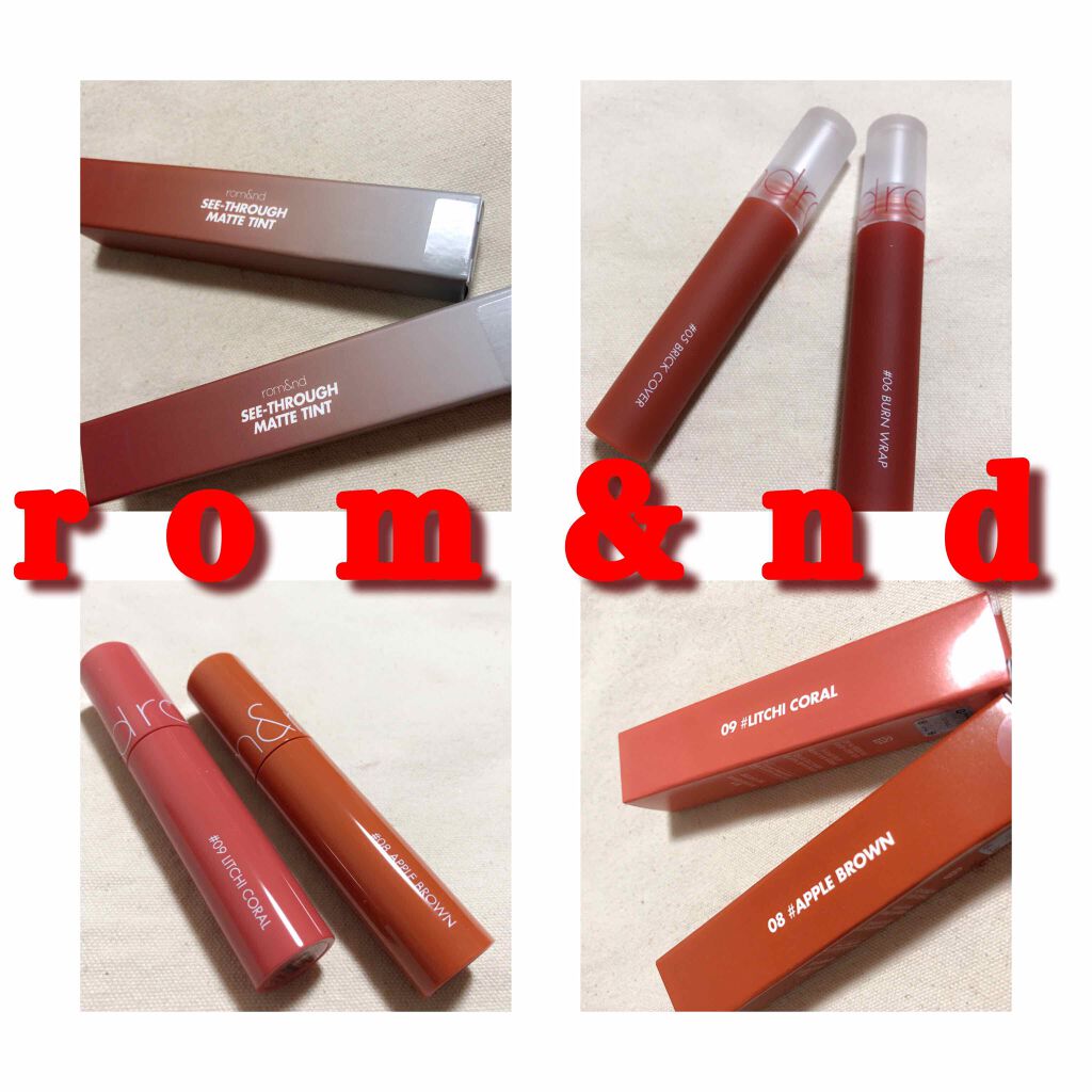 ジューシーラスティングティント/rom&nd/リップティントを使ったクチコミ（1枚目）