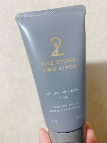 ONE STONE TWO BIRDS オイルクレンジングバーム ブラックのクチコミ「こんばんは！
ONE STONE TWO BIRDS
オイルクレンジングバーム ブラック
を使.....」（1枚目）