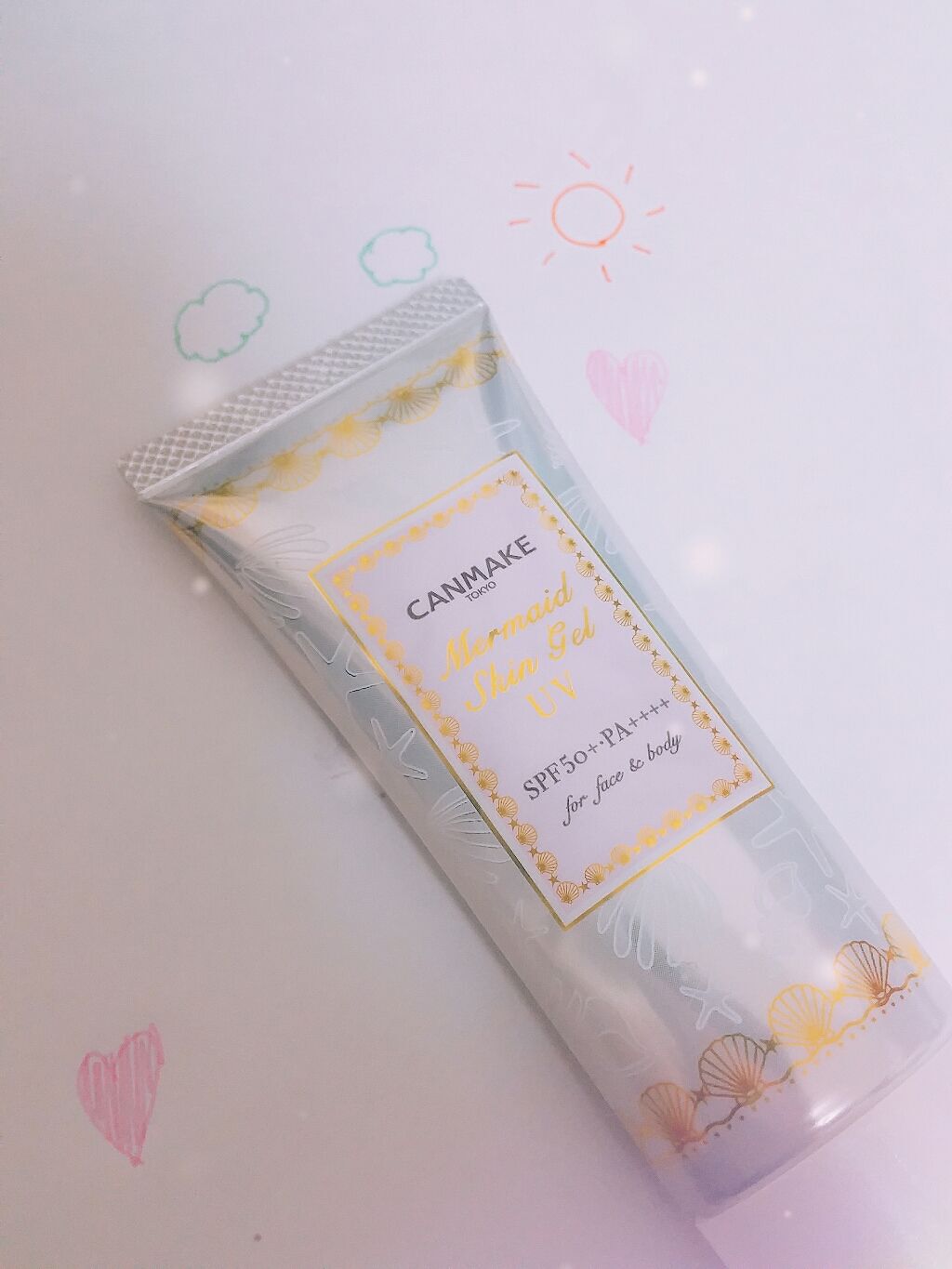 マーメイドスキンジェルUV/キャンメイク/日焼け止めジェルを使ったクチコミ（1枚目）