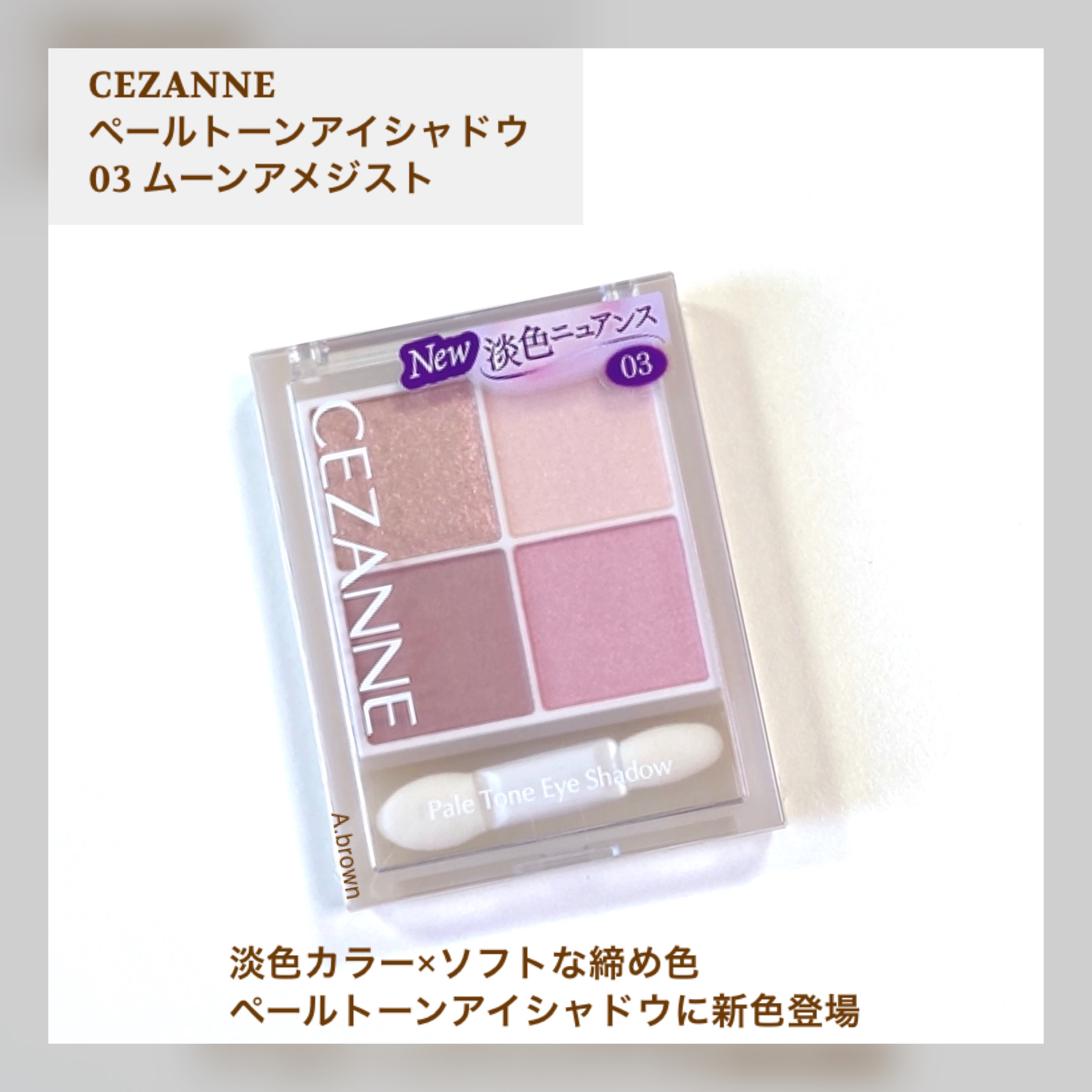 ペールトーンアイシャドウ/CEZANNE/アイシャドウを使ったクチコミ（2枚目）