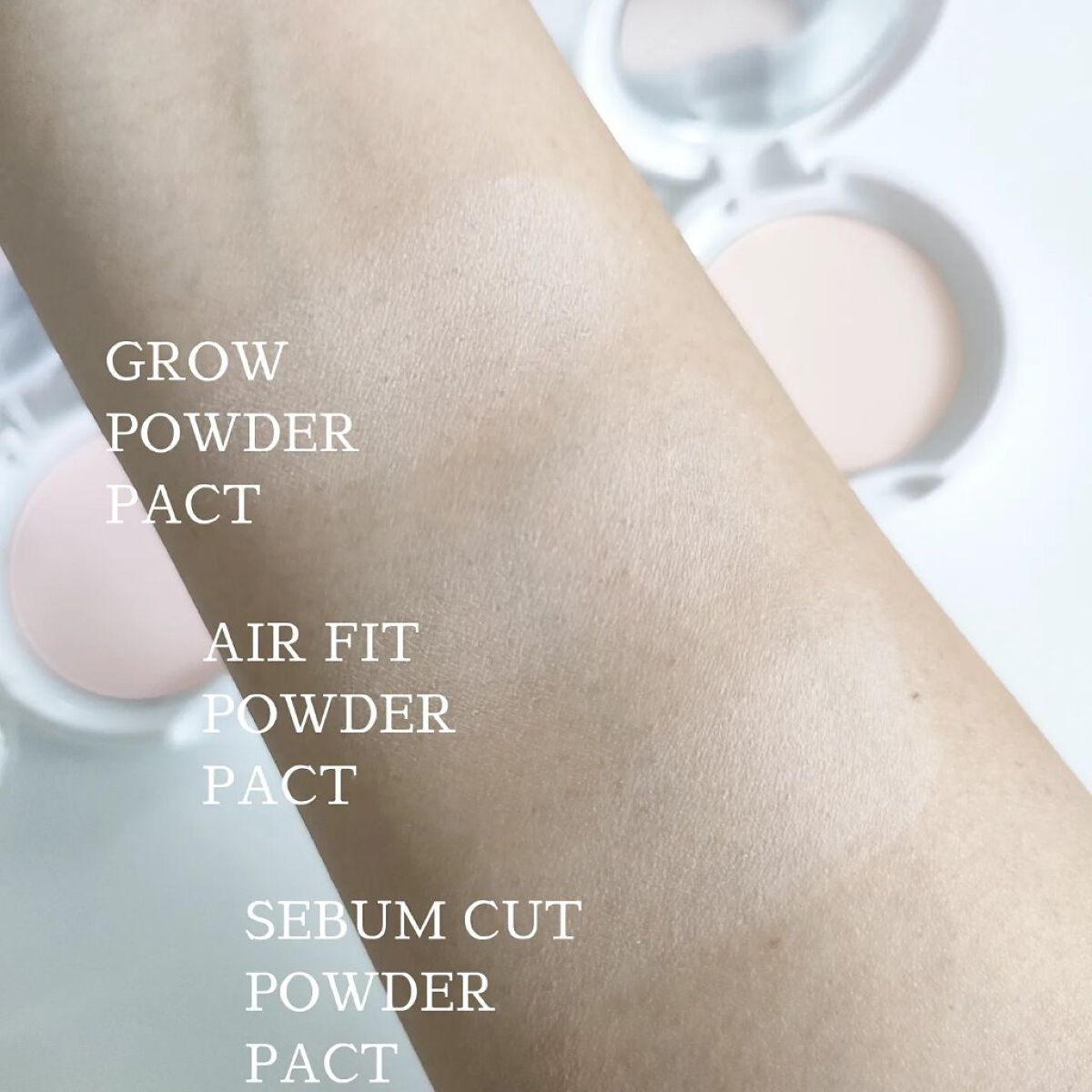 グローパウダーパクト/ABOUT TONE/プレストパウダーを使ったクチコミ（2枚目）