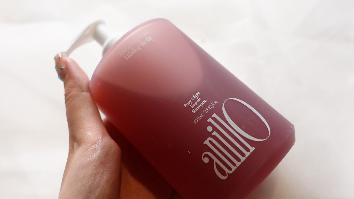 ロージーナイトリペアシャンプー/アンプルトリートメント シャンプー450ml/ANILLO/市販シャンプーを使ったクチコミ（2枚目）