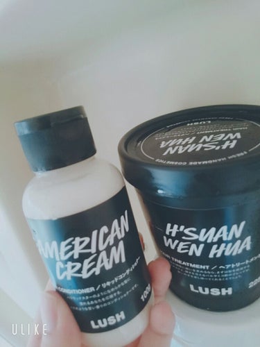 皆様こんにちは🐤
LUSHのヘアートリートメント&リキッドコンディナーを紹介します🍀はじめてLUSHでヘアケア商品を購入してみました✨

～実際に使用してみて～
丸い右の入れ物の方は、シャンプー前につか