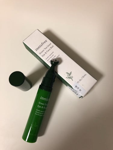 帰宅したら届いてたー٩(ˊᗜˋ*)و
Innisfreeのグリーンティーシード アイ＆フェイスボール⭐️

浮腫み取れるとか、スッキリする！って言う口コミを見て気になって最近目も疲れやすいから使うの楽し